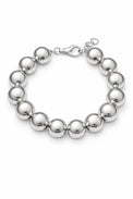 Silverarmband till dam med stora länkade kulor. Armband i äkta silver. 