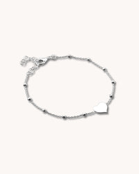 Dagg Heart armband, silver
