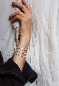 Schlangenarmband, silber