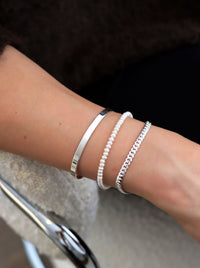 Pansarkedja Armband Dam, 4 mm | 925 silver