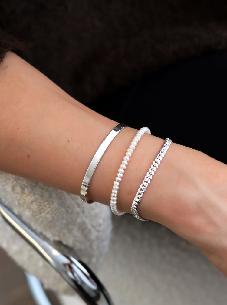 Pansarkedja Armband Dam, 4 mm | 925 silver