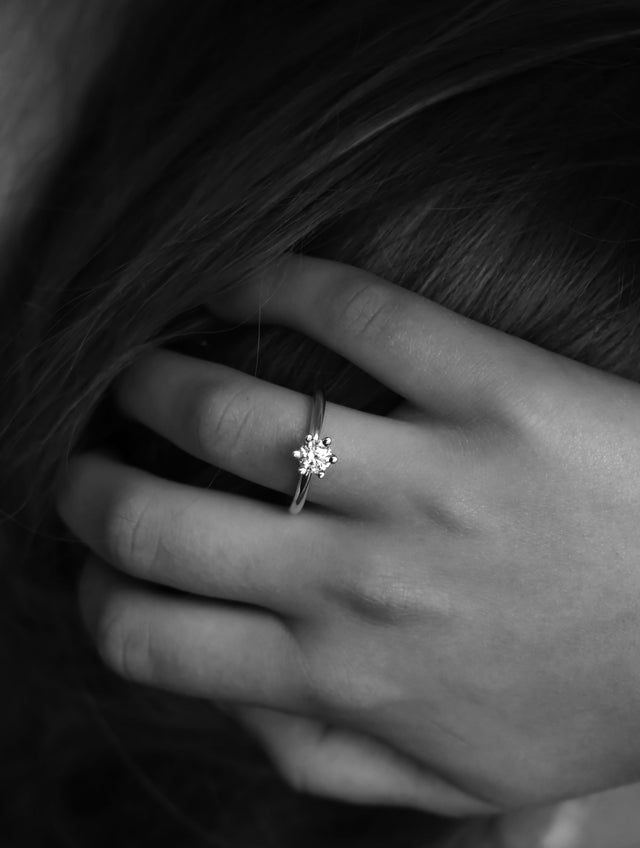 Julie Vigsel / Förlovningsring, Solitärring 0,5 ct diamant
