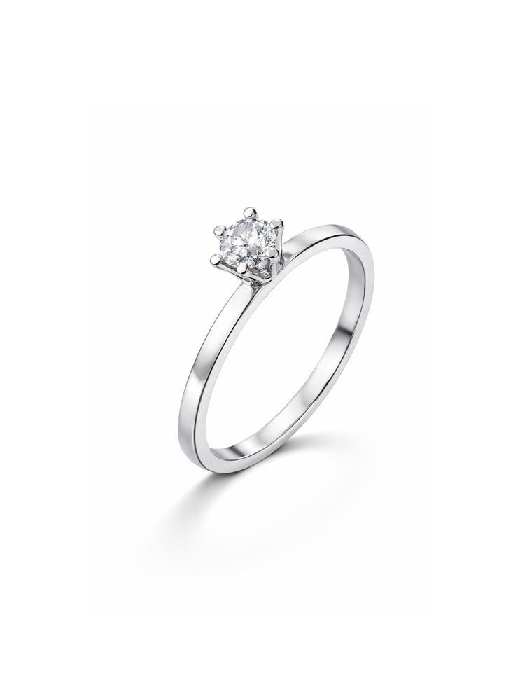 Julie Diamantring Rak skena | Vigsel / Förlovningsring