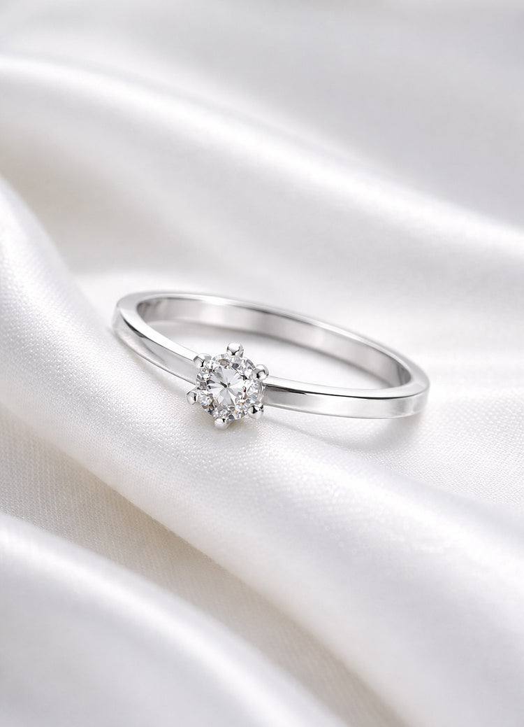 Julie Diamantring Rak skena | Vigsel / Förlovningsring