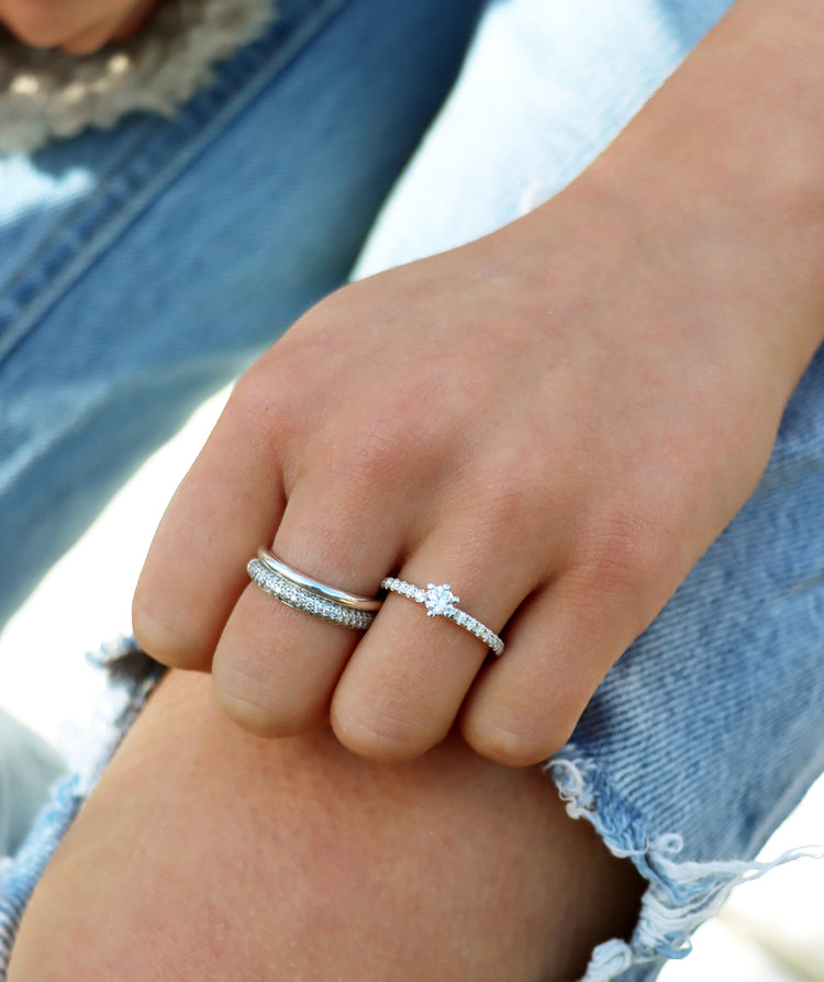 Julie Sidostensring, diamantring | Vigsel / Förlovningsring