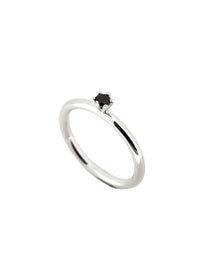 Julie Diamantring, Schwarzer Diamant 0,10 ct
