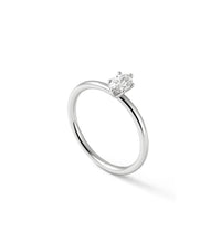 June 0,5 ct Oval diamant, Solitärring Vigsel / Förlovningsring