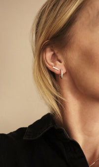 Rod Diamantörhängen stavar 0,12 ct.