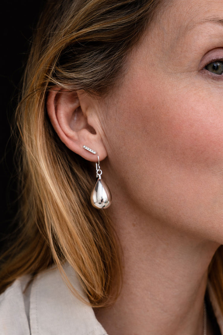 Hanging Large Drop earrings | 925 silver