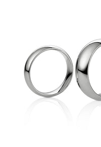 Vigsel/Förlovningsring Herr Silverring, 5 mm, Kupad | 925 silver