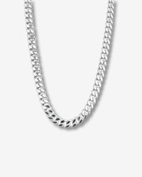 Silverkedja till herr. Halsband med 5 mm bred pansarkedja i 925 sterling silver.