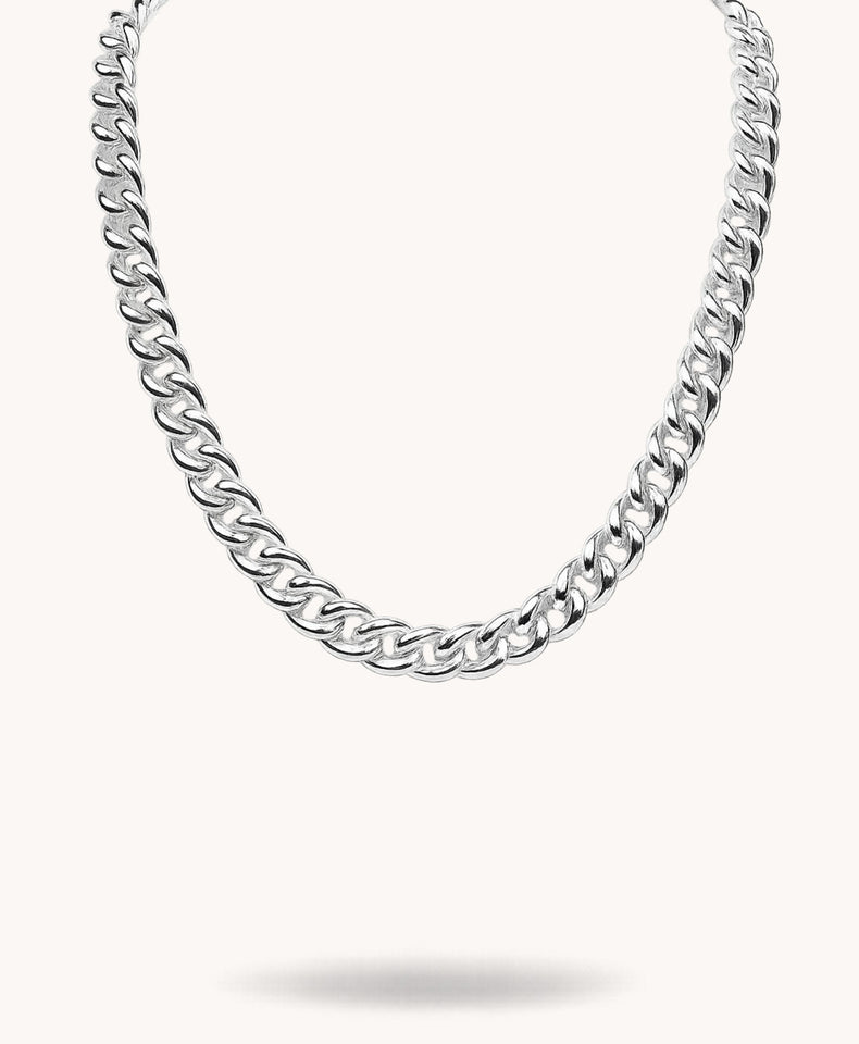 Chunky Curb Chain Halsband | 925 silver