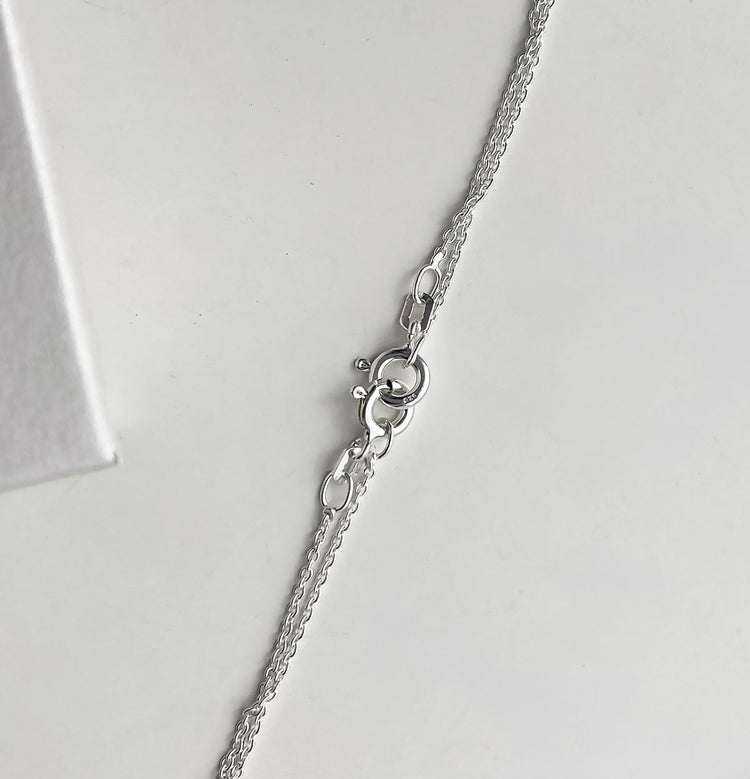 Chunky 12 mm Link Halsband, silver