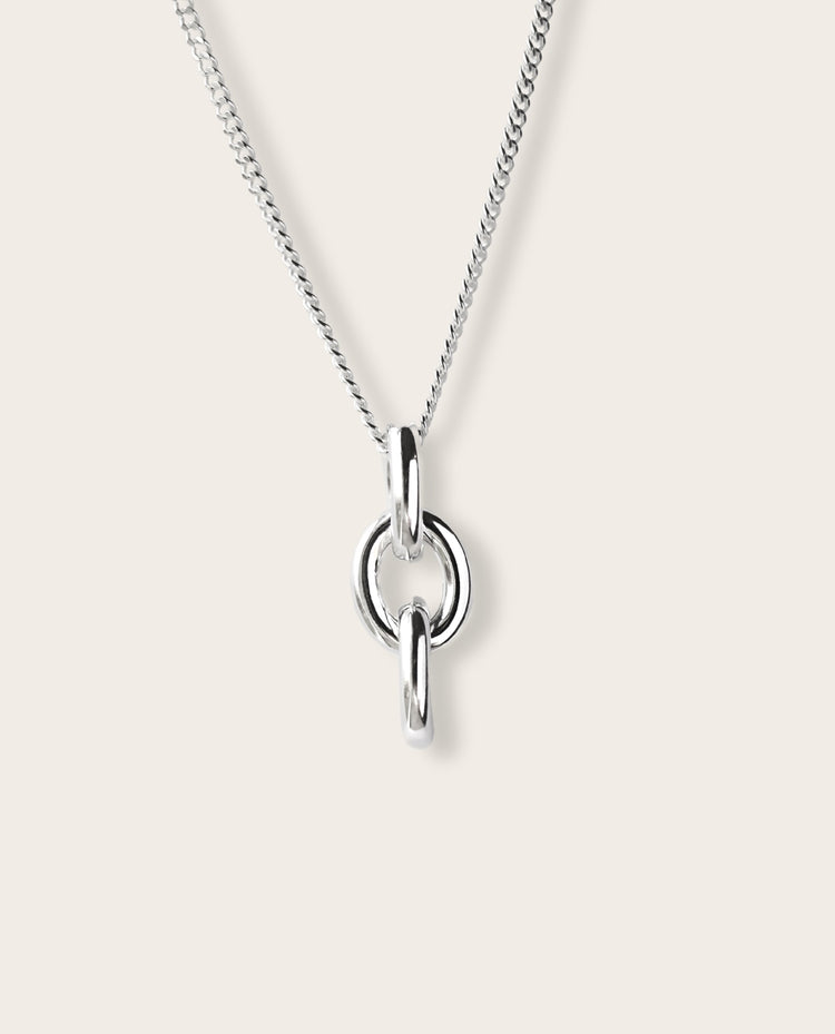 Chunky Link 12 mm, Halskette silber