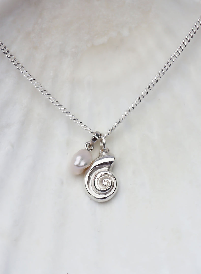 Summer Edition Shell & Pearl Silberkette