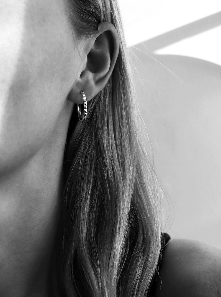 Peak Hoops, silver