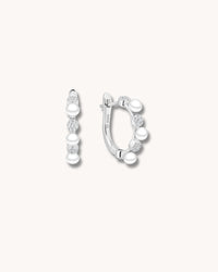 Dotted Crystals & Pearls Hoops, örhängen