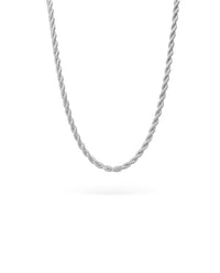 Mila Man Kedja halsband silver, Rope Chain / Cordell 50 cm