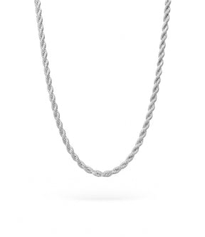 Rope kedja / Cordell kedja i silver. 