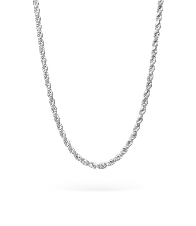 Rope kedja / Cordell kedja i silver. 