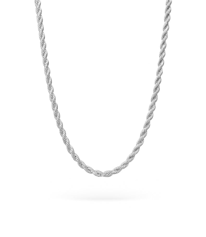Rope kedja / Cordell kedja i silver. 
