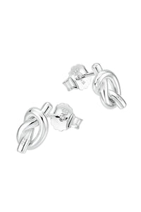 Silverörhängen med små knutar i 925 silver.