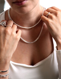 Button Choker Pearl Necklace, Freshwater Pearls
