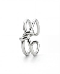 Silverring i äkta silver till dam med knut och justerbar storlek. 