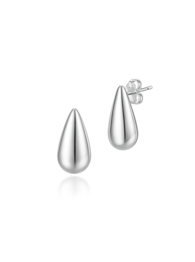 örhängen med medelstora droppar i. äkta silver