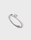 Monet Vigsel / Förlovningsring, Solitärring 0,10 ct. diamant