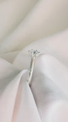 June 0,5 ct Oval diamant, Solitärring Vigsel / Förlovningsring