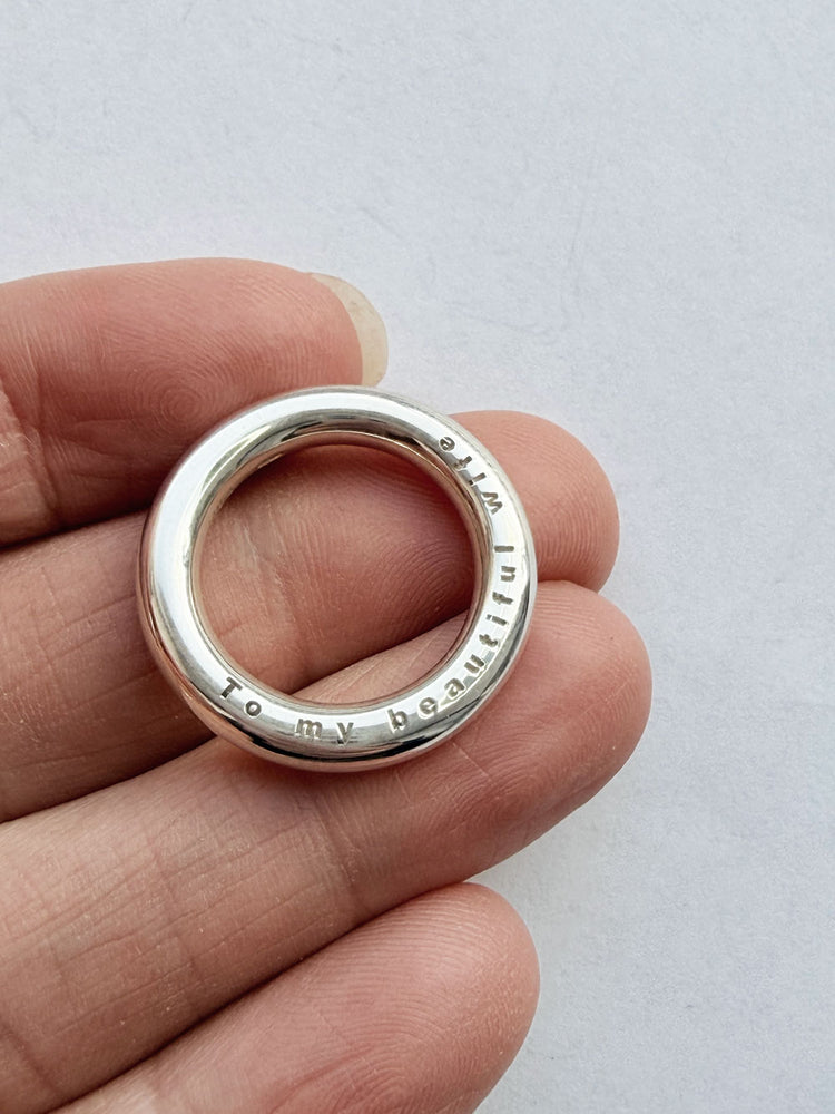Sample Sale Graverat hänge / ring | 925 silver