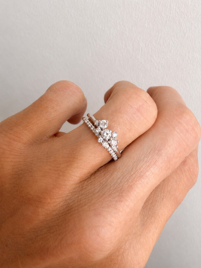 Celine Diamantring 0,36 ct,  Vigselring / Förlovningsring | 18k. vitguld