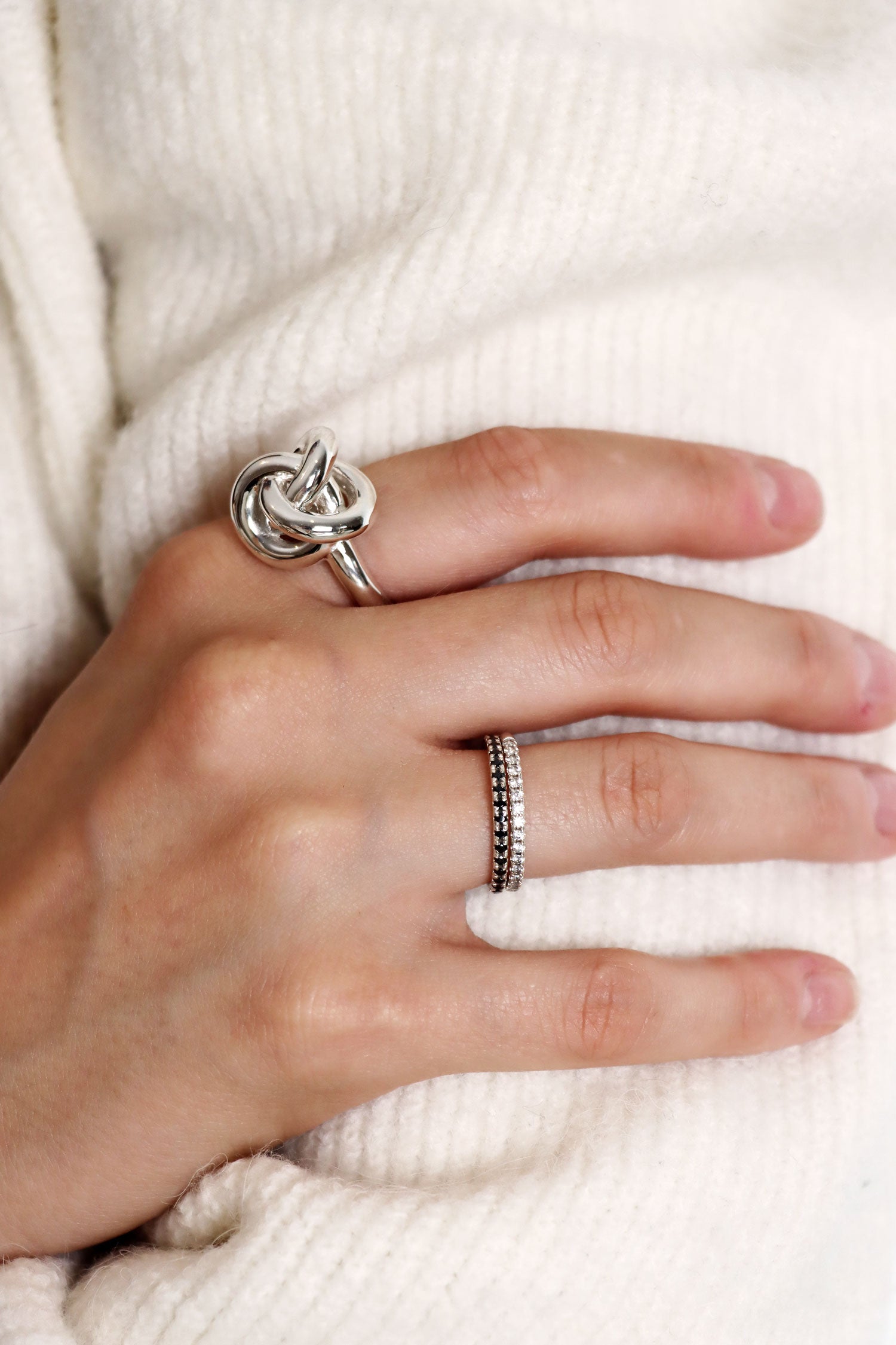 3 in One Fat Knot ring | 925 silver