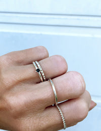 Julie Diamantring, Schwarzer Diamant 0,10 ct