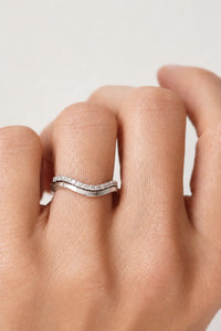 Line Verlobungsring Silber