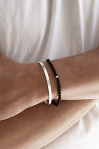 Mila Man Plain cuff armband, 4 mm