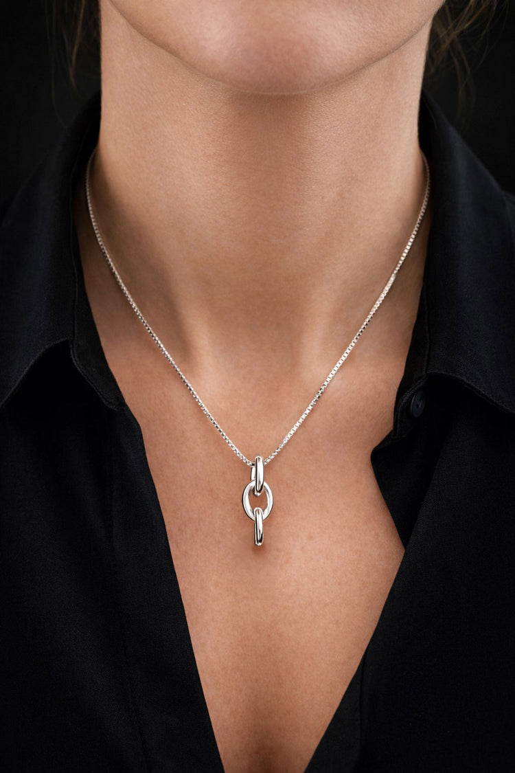 Chunky 12 mm Links Halsband | 925 silver