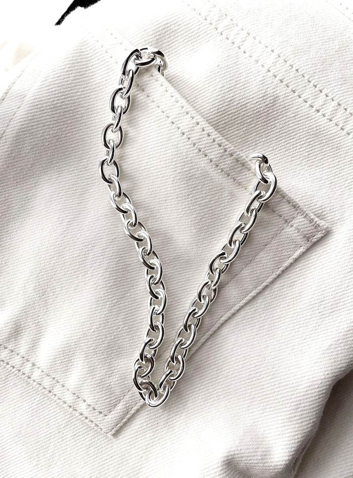 Chunky Chain ​​Necklace 10 mm | 925 silver