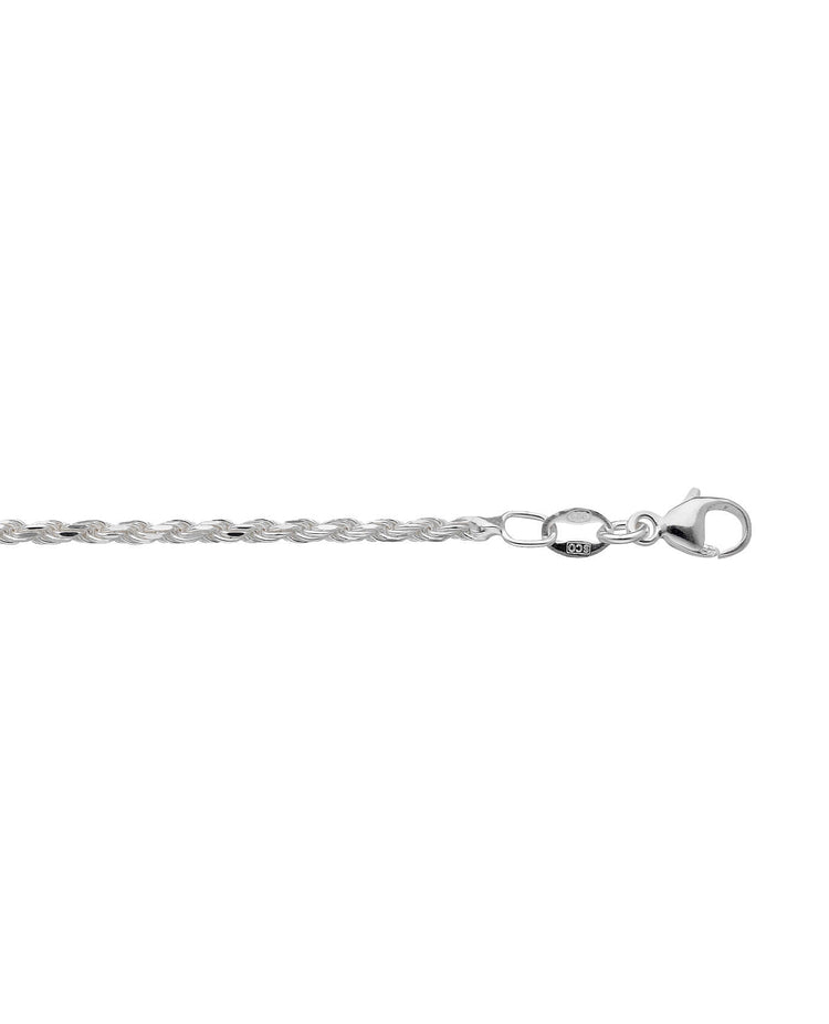 Mila Man Kedja halsband silver, Rope Chain / Cordell 50 cm