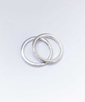 MILA COMBO Thin Silverring, Rak profil - Mila Silver