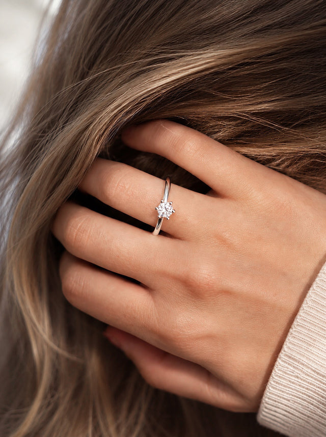 Julie 0,5 - 0,75 ct diamantring, Vigsel / Förlovningsring