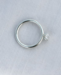 June 0,5 ct Oval diamant, Solitärring Vigsel / Förlovningsring