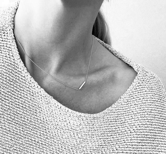 ROD MINI halsband silver - Mila Silver