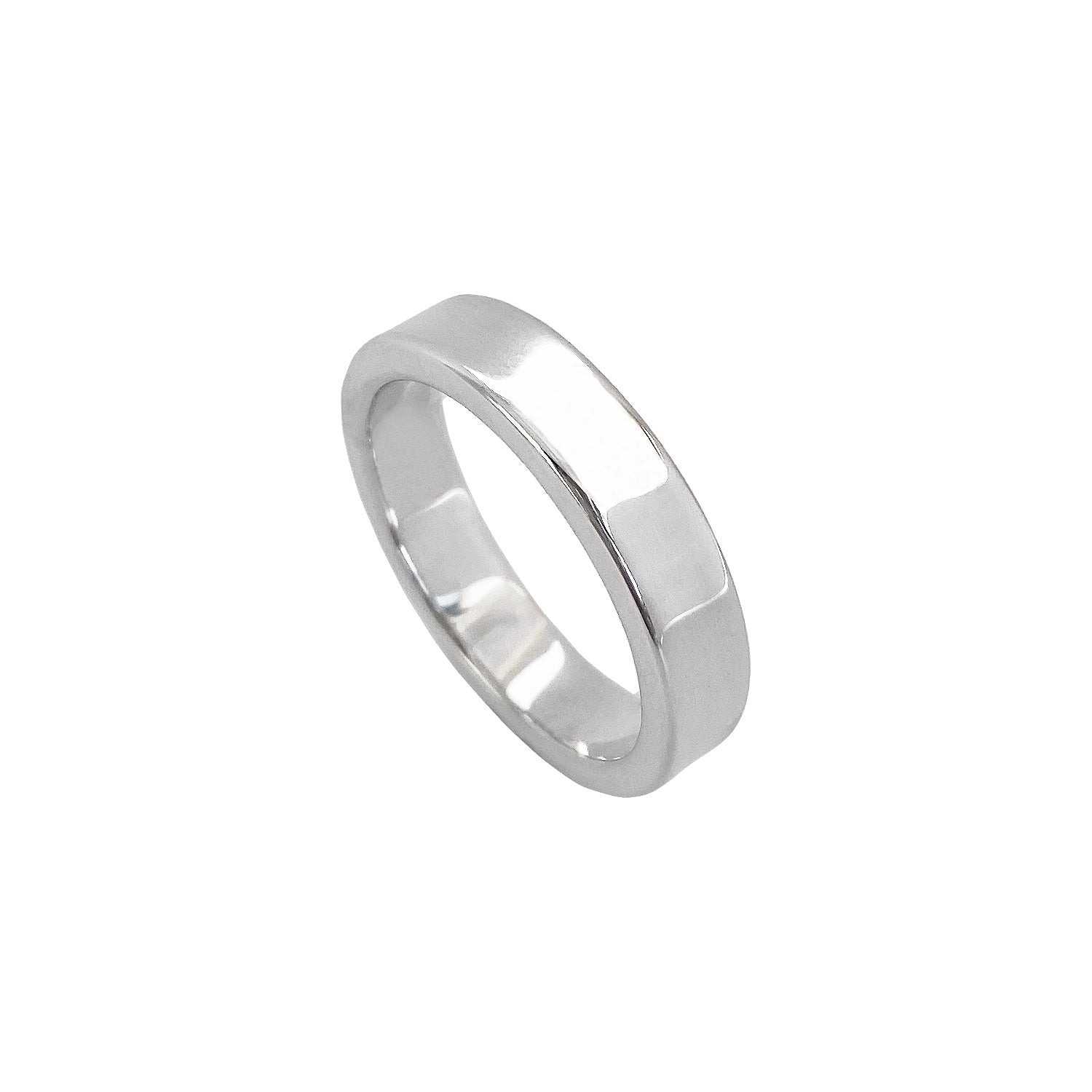 Plain silver sales engagement rings