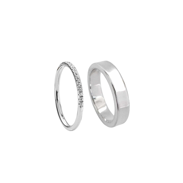Ringar Herr Silverring vigsel/förlovning HERR | Plain ring 5 mm | Fri frakt! – Mila ...
